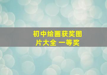 初中绘画获奖图片大全 一等奖